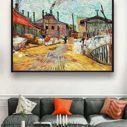 The Art House The Factory (1887) By Van Gogh Framed Wall Art-picture-30