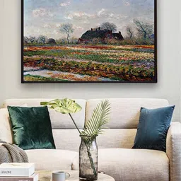 The Art House Blue and Green Abstract Printed Framed Wall Painting-picture-34