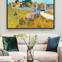 The Art House Farmhouse in Provence By Van Gogh Framed Wall Art-picture-20
