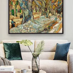 The Art House The Large Plane Trees By Van Gogh Framed Wall Art-picture-35