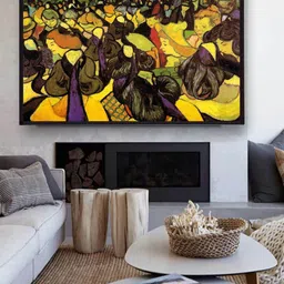 The Art House Yellow & Green Dance Hall In Arles By Van Gogh Framed Painting-picture-38