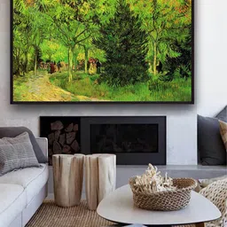 The Art House Lane In Public Gardens Arles By Van Gogh Wall Art-picture-11