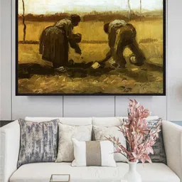 The Art House Peasants Planting Potatoes By Van Gogh Wall Art-picture-36