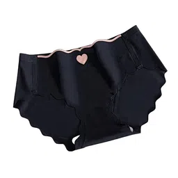 Women's & Girl's Regular Wear No Show Laser Cut Seamless Hipster ice Silk Panties,(Multi-Color-Pack-of-3) image 5