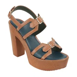 Catwalk Teal Causal Women Sandal Heels-image-89