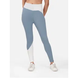 Wear Jukebox Women Blue Colorblock Power Flow High-Rise Tights-image-42