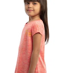 UNDER FOURTEEN ONLY Girls Red Extended Sleeves T-shirt image 3
