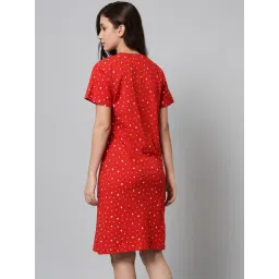 SEPHANI Red Printed Night Dress image 2