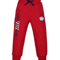 PLUM TREE Boys Red Solid Pure Cotton Joggers-picture-41
