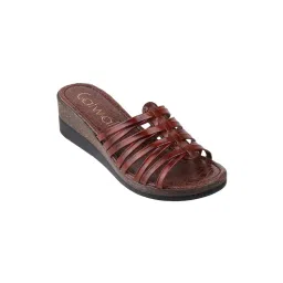 Catwalk Court Open Wedge Heel Sandals Tan-picture-12