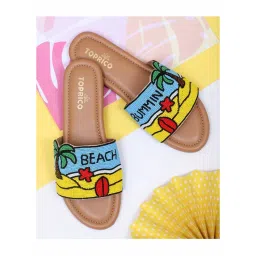 Toprico Beach Bummin Beads Embroidered Tan Flat-picture-18