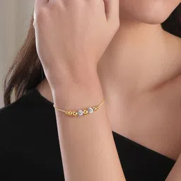 Rubans Voguish 22K Gold plated Stainless Steel Waterproof Tarnish Free Pull Bracelet-picture-34
