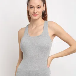 Friskers Pack Of 2 Grey & Orange Tank Top-picture-14