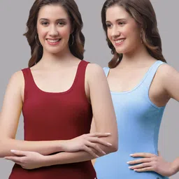Friskers Pack Of 2 Bio-Wash Cotton Tank Top-picture-28