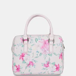 Forever Glam by Pantaloons Floral Printed Structured Handheld Bag image 4