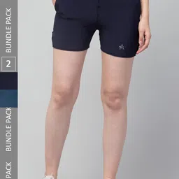Apraa & Parma Women Pack Of 2 E-Dry Sports Shorts image 1
