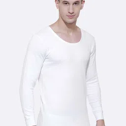 BODYCARE INSIDER Men Solid Round Neck Full Sleeves Cotton Thermal Top image 4