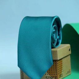 Tossido Men Teal Solid Broad Tie-picture-11