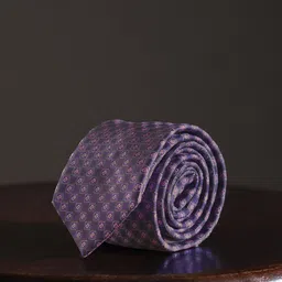 Louis Philippe Men Woven Design Skinny Tie-image-82