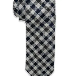 The Tie Hub Men Checked Skinny Tie image 2