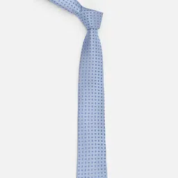 Louis Philippe Men Woven Design Skinny Tie image 3