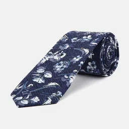 Bruun & Stengade Men Blue & White Printed Cotton Broad Tie-picture-11