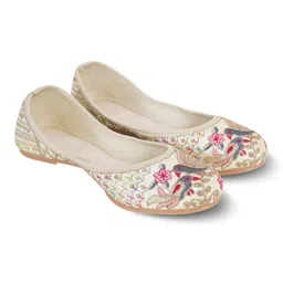 dfr Womens Embroidered Rajasthani Mojari Juti Shoe image 1