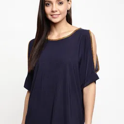 Mayra Cold Shoulder Round Neck Top-picture-26