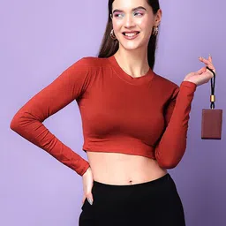 SCORPIUS Round Neck Crop Top-picture-3