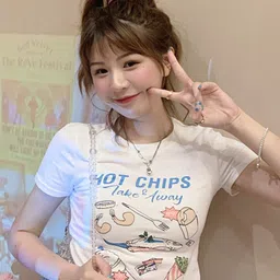 LULU & SKY Typography Printed Crop Tshirts-picture-35