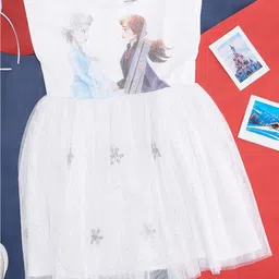 Pantaloons Junior Girls Frozen Printed Fit & Flare Dress-image-15
