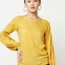 Crimsoune Club Floral Printed Puff Sleeve Top-picture-29