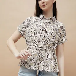 Fame Forever by Lifestyle Women Animal Print Shirt Style Top-picture-25