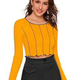 Sanwariya Silk Striped Round Neck Top-picture-25