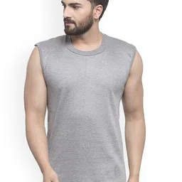 UZARUS Round Neck Sleeveless Cotton Thermal Top-picture-37