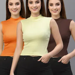 Friskers Pack of 3 Solid Tops-picture-38