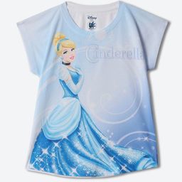 YK Disney Girls Cinderella Printed Extended Sleeves T-shirt-picture-20