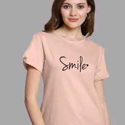 FBAR Typography Printed High Low Pure Cotton Top-picture-17