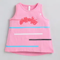 Ginie Typography Printed Cotton Knitted A-Line Top-picture-33