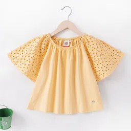 Ed-a-Mamma Girls Off-Shoulder Flared Sleeve Cotton Bardot Top-picture-10