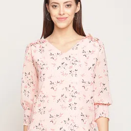 METTLE Pink Floral Print Top-picture-39