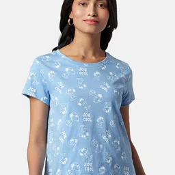 Honey by Pantaloons Snoopy Graphic Printed Round Neck Cotton Regular Top-image-40