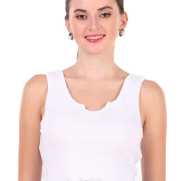 BAESD Scoop Neck Cotton Fitted Crop Top-image-0
