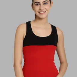 Friskers Colourblocked Cotton Tank Top-image-6