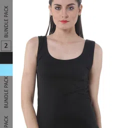 IndiWeaves Pack of 2 Pure Cotton Tank Tops image 1