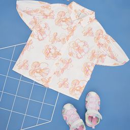 Pantaloons Junior Floral Print Flared Sleeve Cotton Top-picture-5