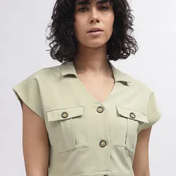 ELLE Women Solid V-Neck Top-picture-16