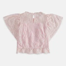 Pantaloons Junior Girls Self Design Cotton Blouson Top image 3