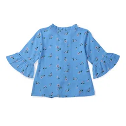 Gini and Jony Girls Printed Bell Sleeve Cotton Top image 2