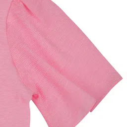 Tiny Girl Typography Printed Puffed Sleeves Top image 3